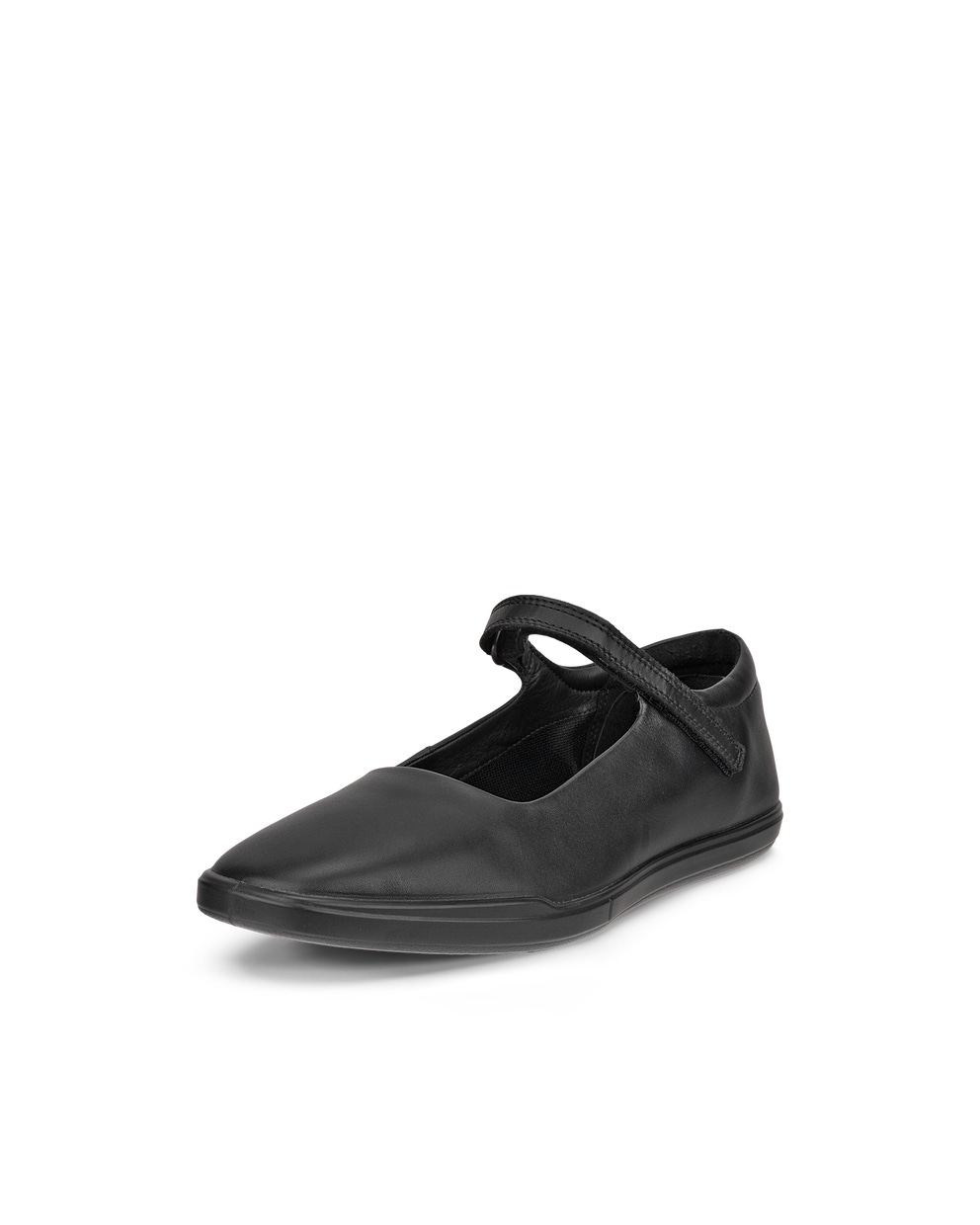 Women's ECCO® Simpil Leather Mary Jane's - Black - Main