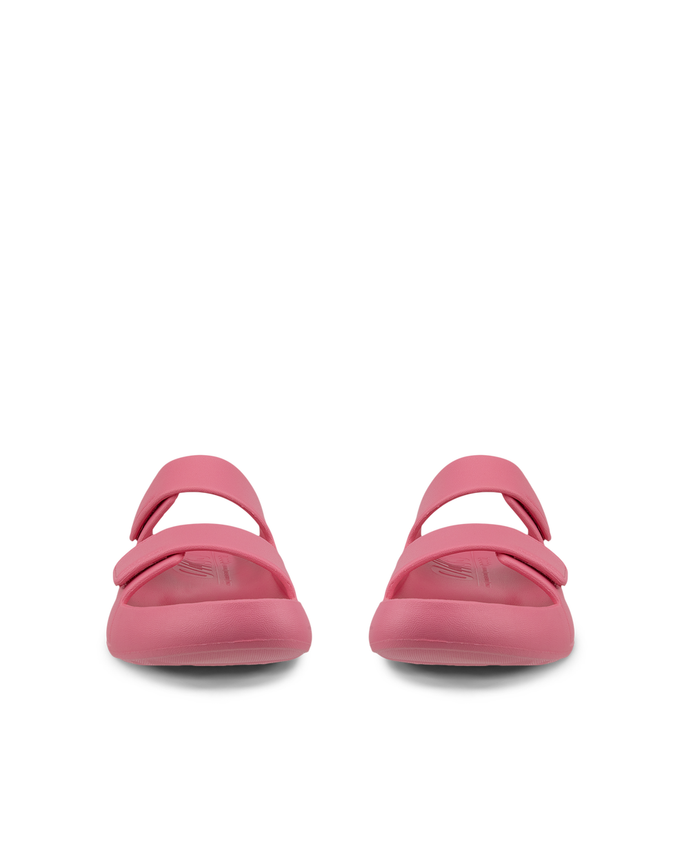 Unisex ECCO® Cozmo E Two Strap Sandal - Pink - Front pair