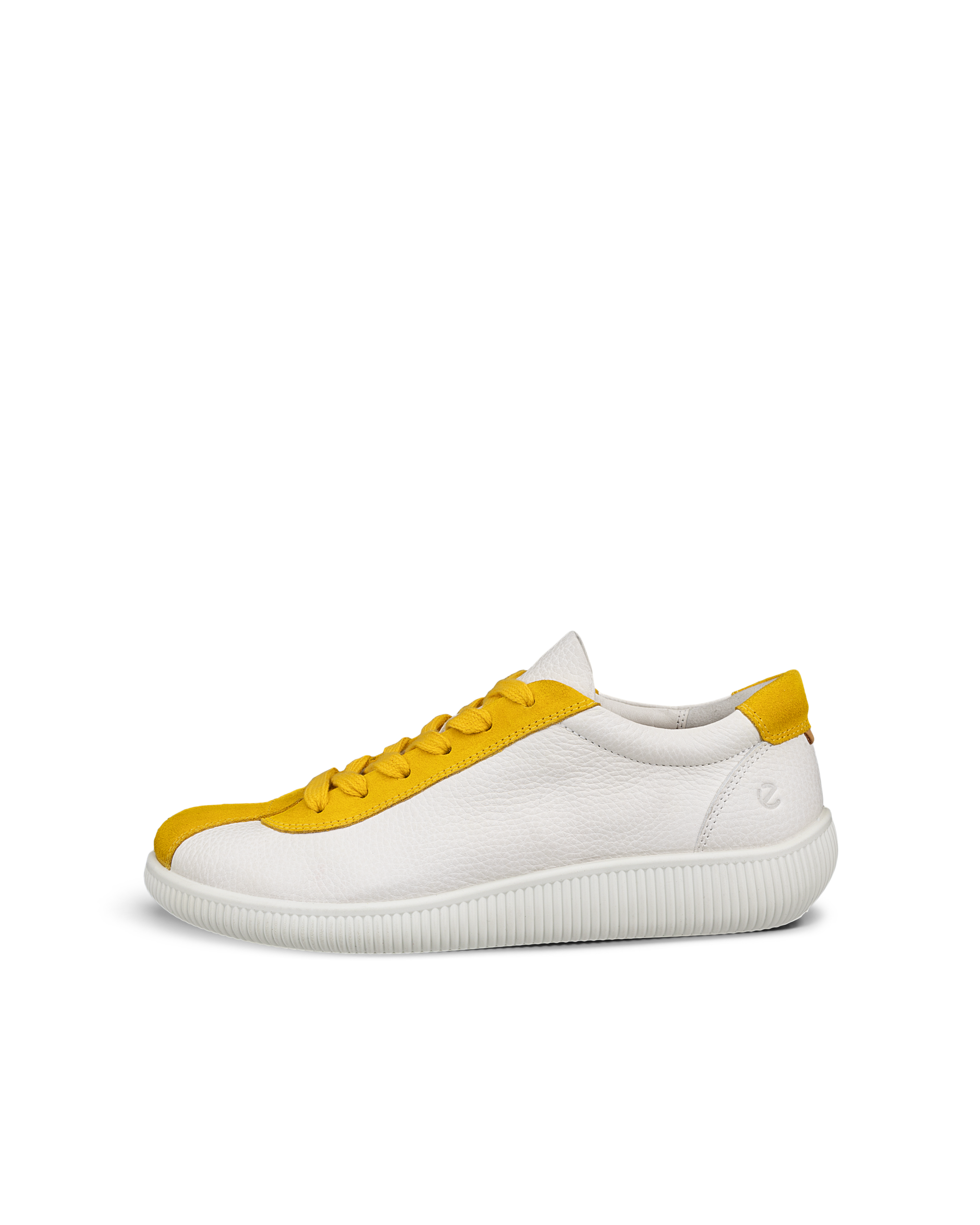 Women s ECCO Soft Zero Leather Sneaker Yellow