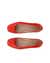 Women's ECCO® Margot Leather Ballerina - Red - Top left pair