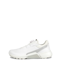 Ladies ECCO® Golf Biom H4 Leather Gore-Tex Shoe - White - Outside