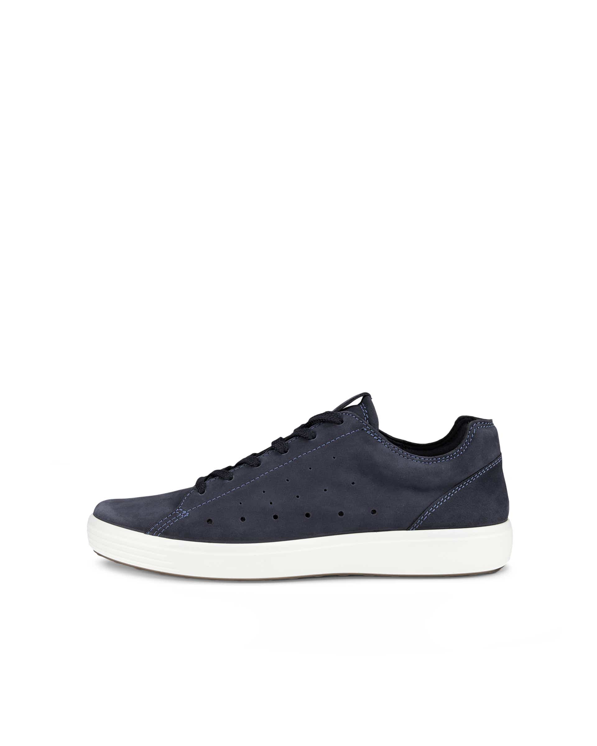 ECCO Men's Soft 7 Lightweight Sneaker - Blue - Outside