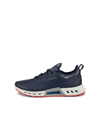 Ladies ECCO® Golf Biom C4 Leather Gore-Tex Shoe - Blue - Outside