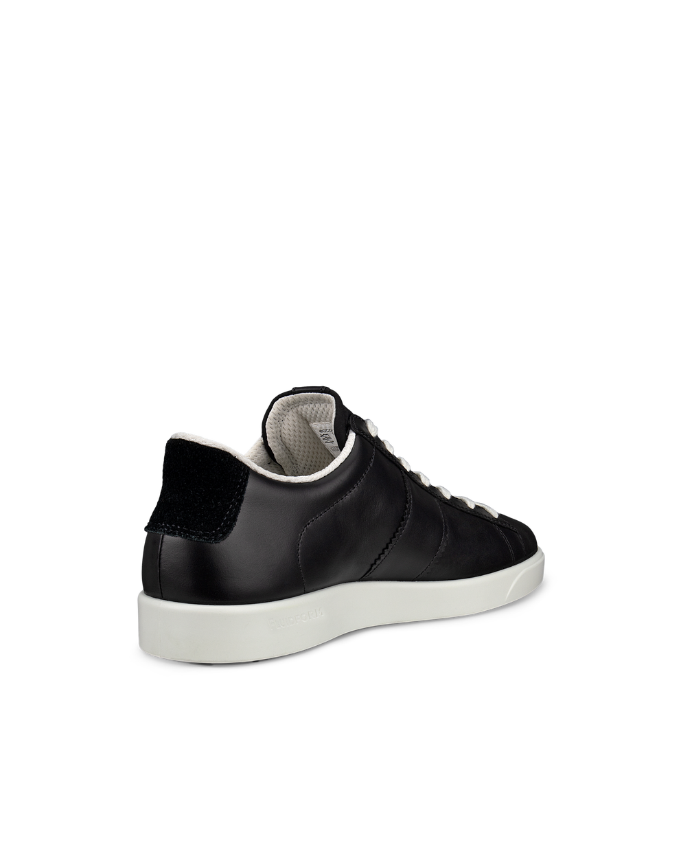 Women's ECCO® Street Lite Leather Sneaker - Black - Back