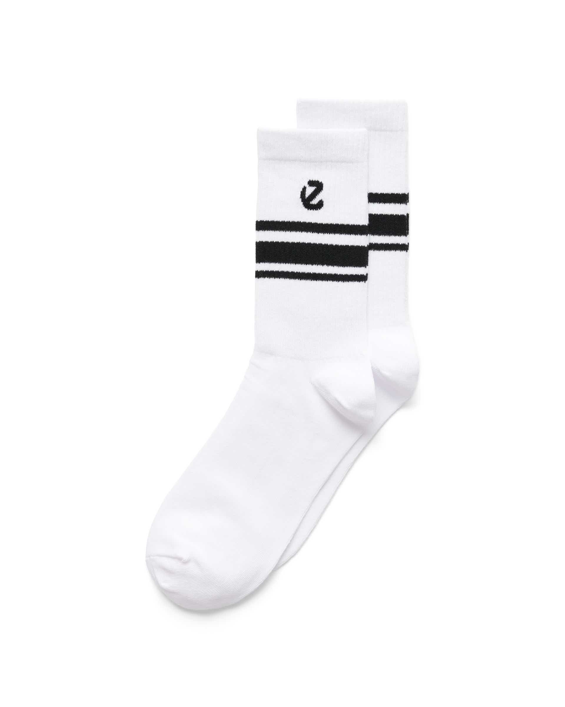 ECCO® uniseks srednje čarape (3 para) - Bijela - Detail-1