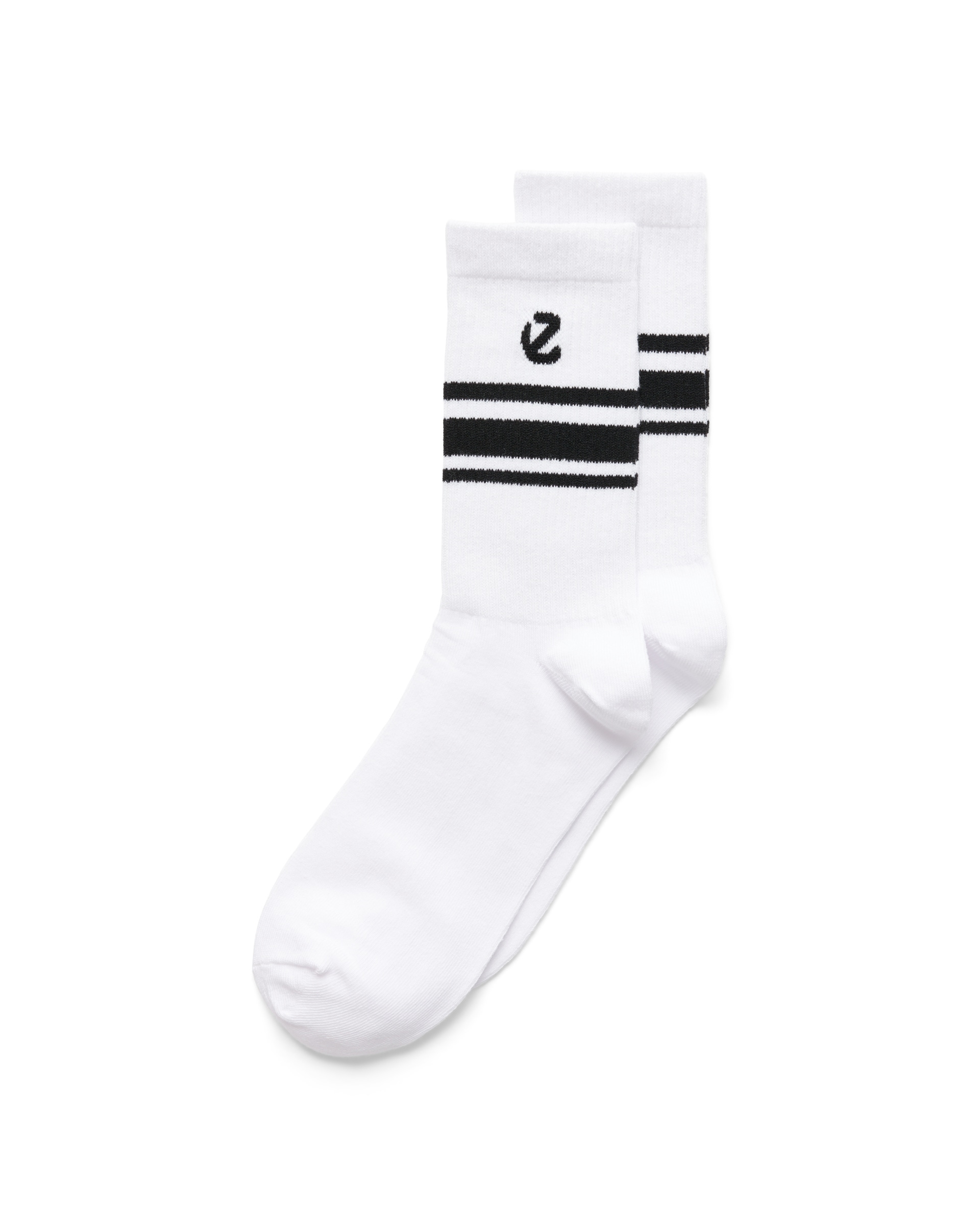 ECCO® uniseks srednje čarape (3 para) - Bijela - Detail-1