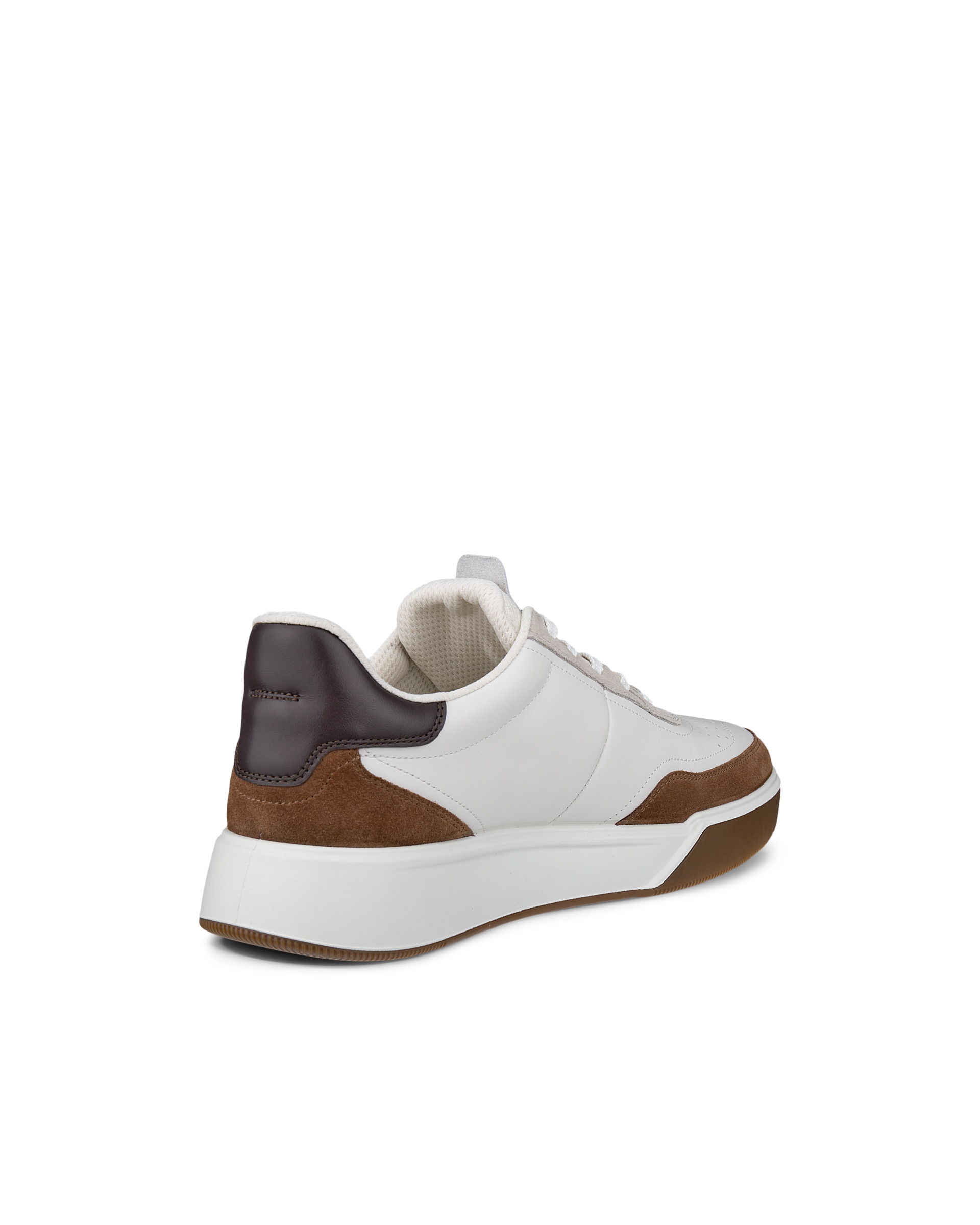 Pánske kožené tenisky ECCO® STREET COURT - Hnedá - Back