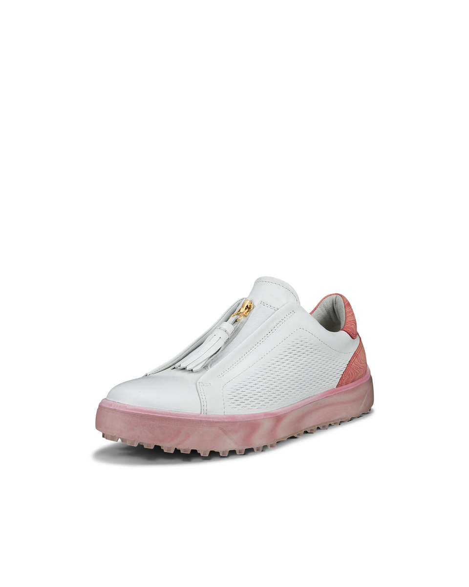 Zapatos golf de piel ECCO® Golf Tray para mujer - Blanco - Main