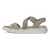 Women's ECCO® Flowt Nubuck Flat Sandal - Grey - Inside