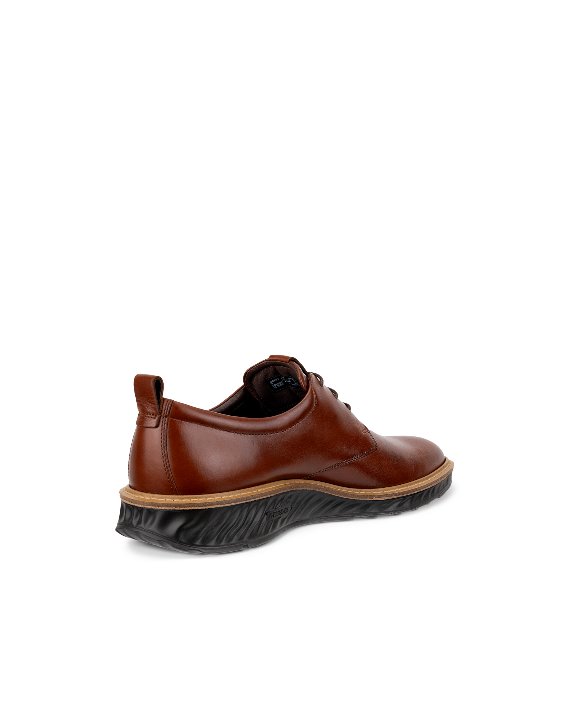 Men's ECCO® ST.1 Hybrid Leather Derby Shoe - Brown - Back