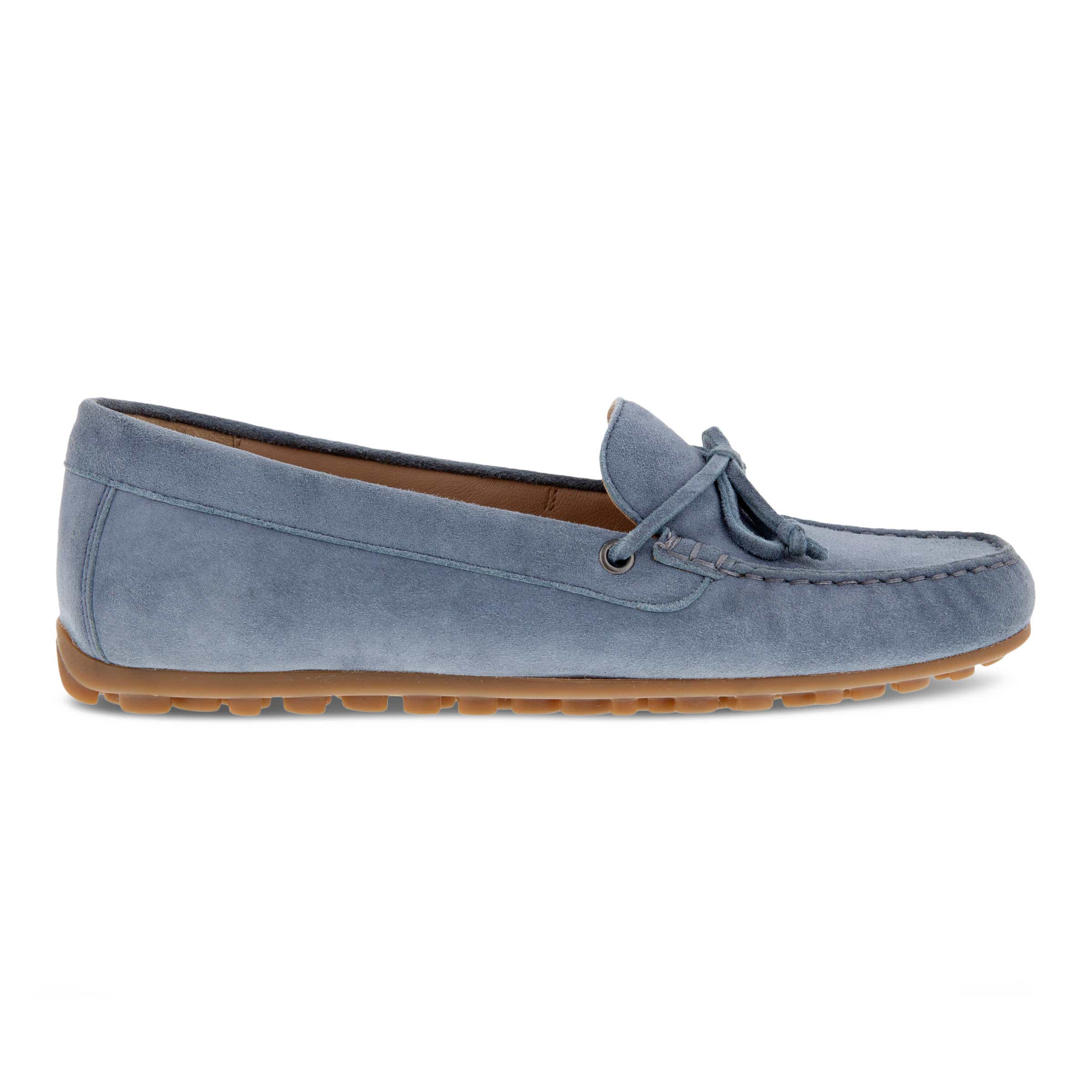 ECCO Devine ウィメンズ スエードモカシン - 青 - Outside