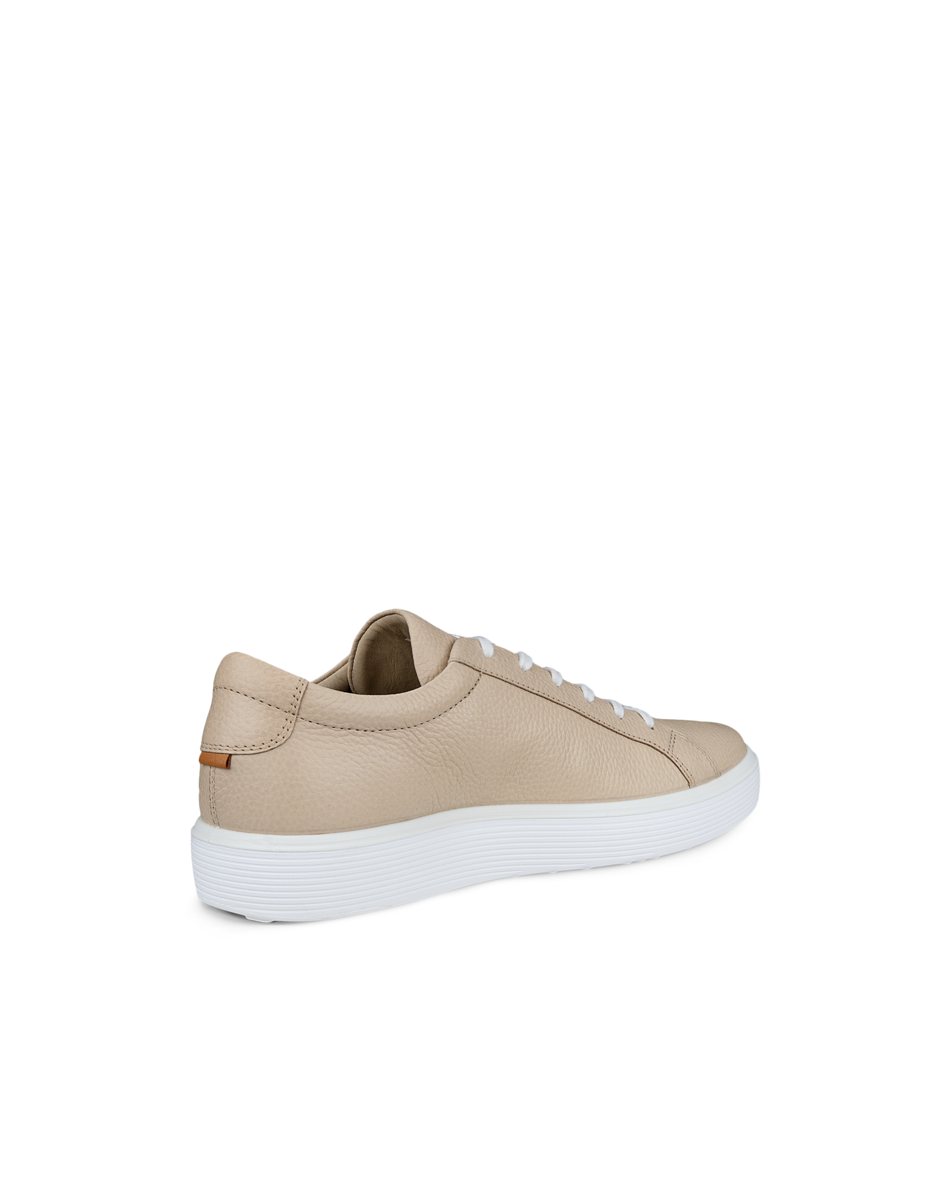 ECCO® Soft 60 baskets en cuir pour homme - Beige - Back