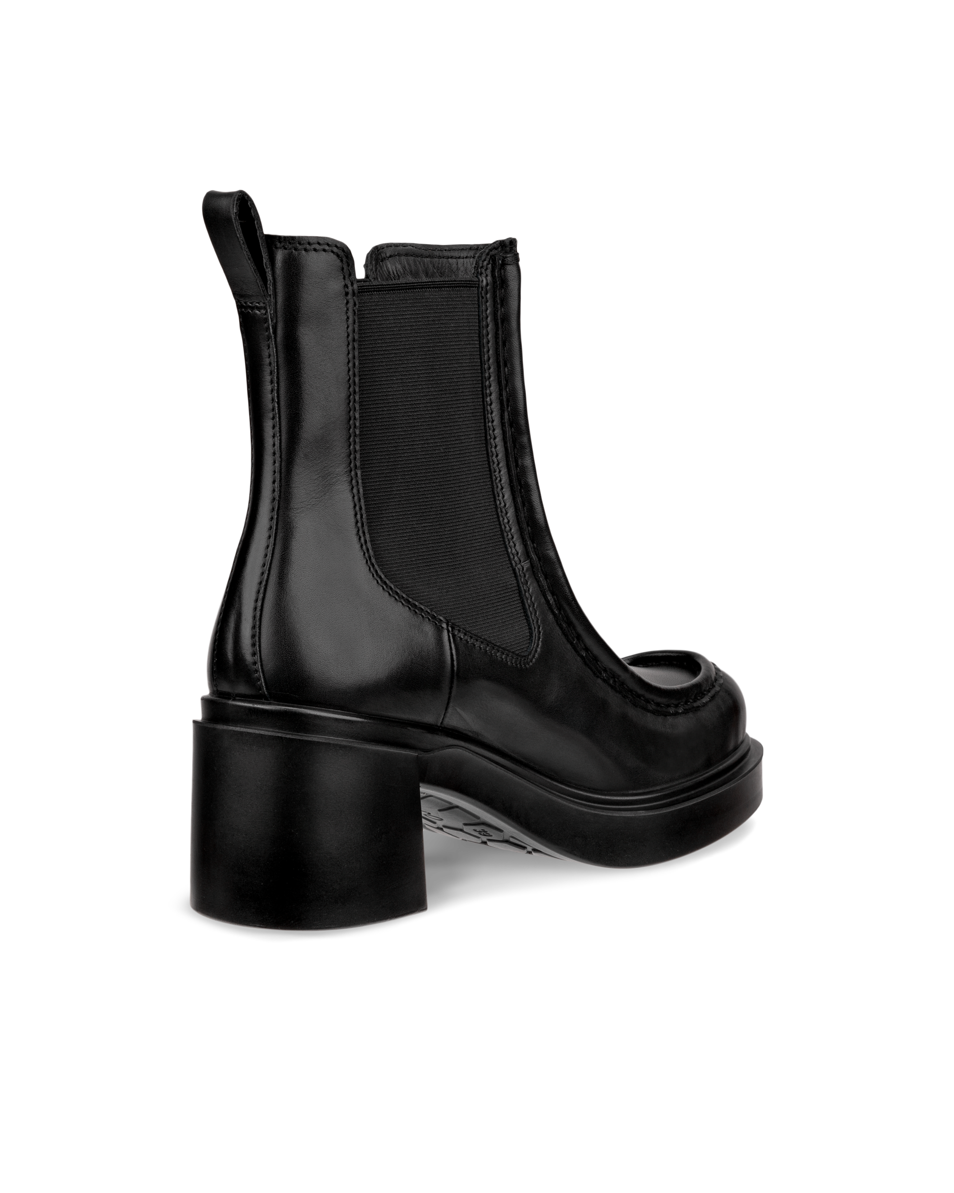 Women's ECCO® Metropole Seoul 45 Leather Chelsea Boot - Black - Back