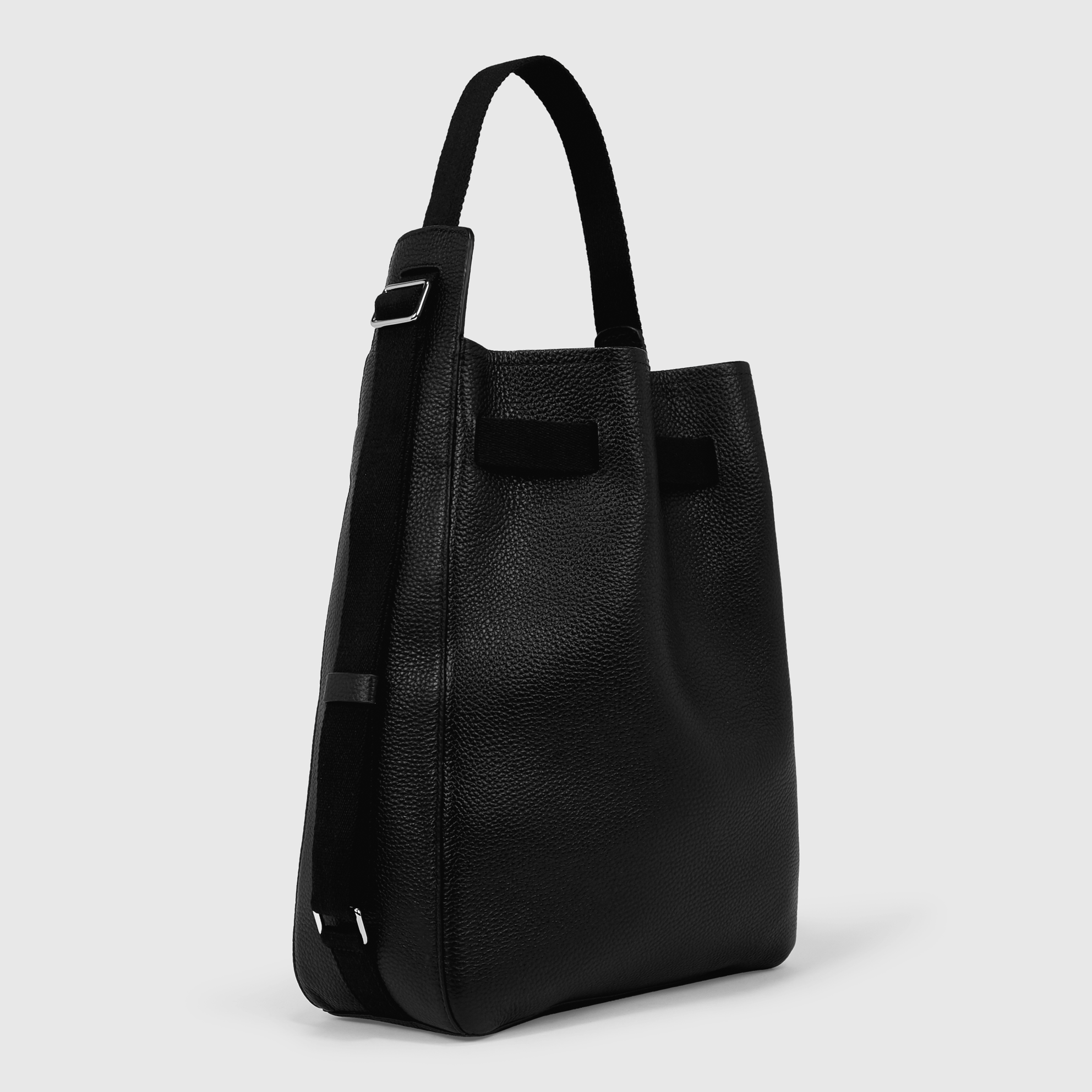 ECCO® Sail Leather Shoulder Bag - Black - Back