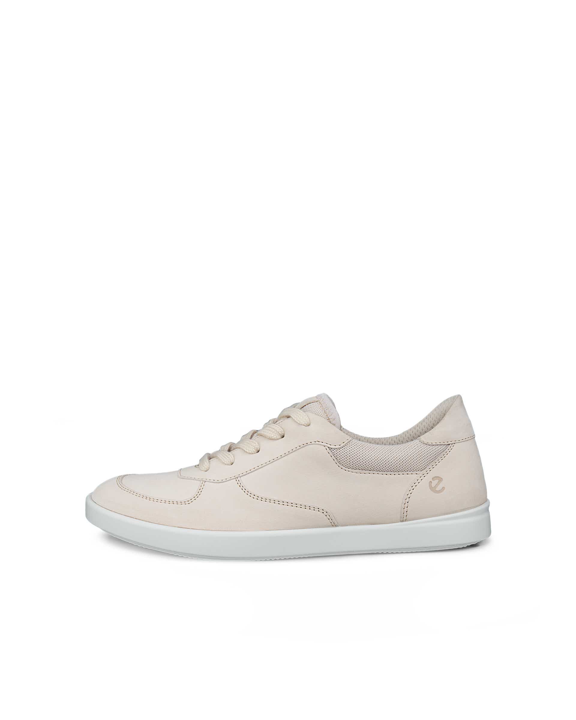 Women's ECCO® Leisure Nubuck Walking Shoe - Black - Outside