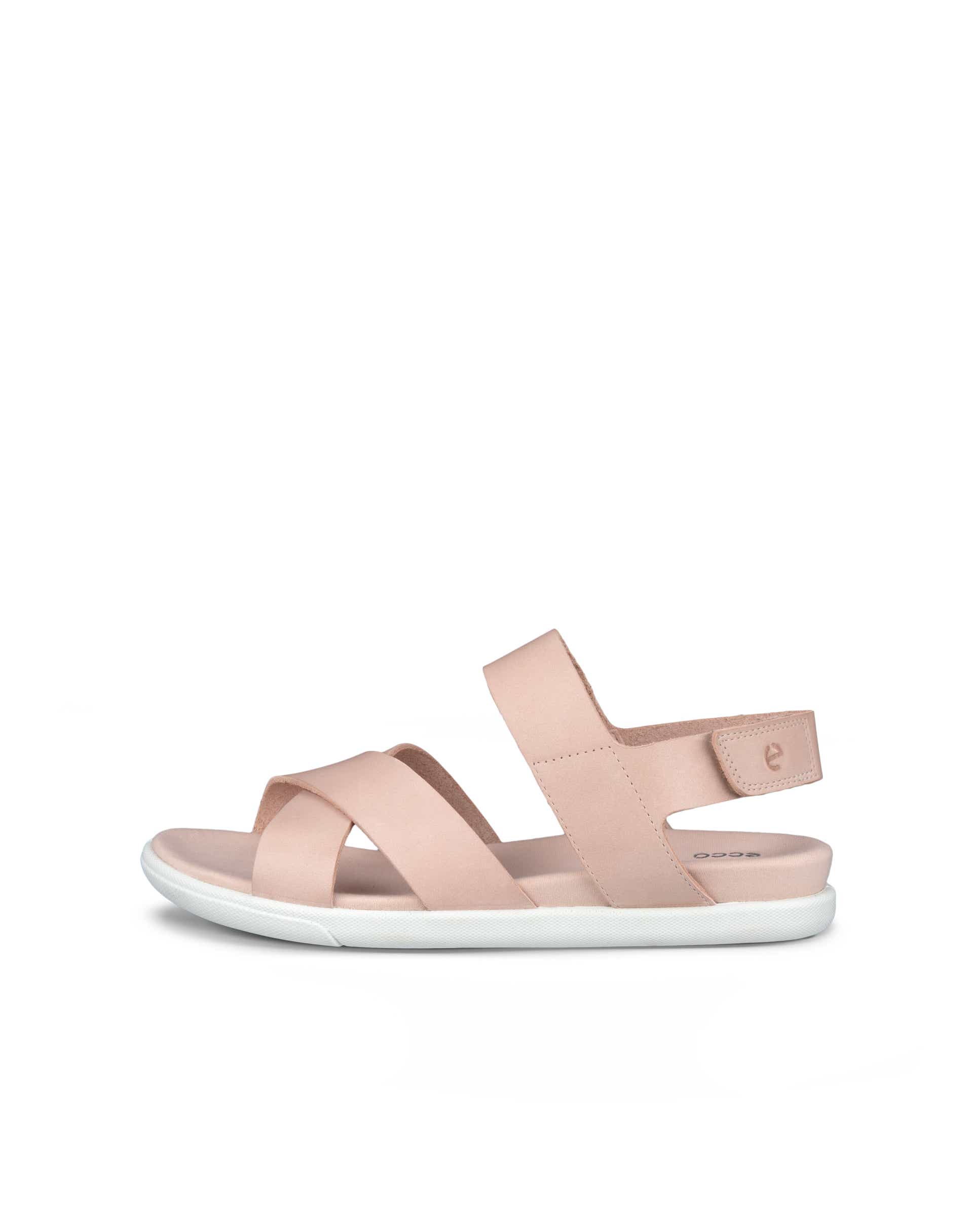 Women's ECCO® Samara Leather Sandal - White - Outside