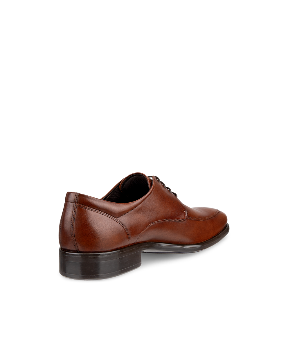 Men's ECCO® Citytray Leather Derby Shoe - Brown - Back