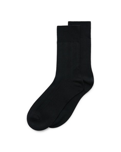 ECCO MEN'S RIBBED SOCK - Black - Main