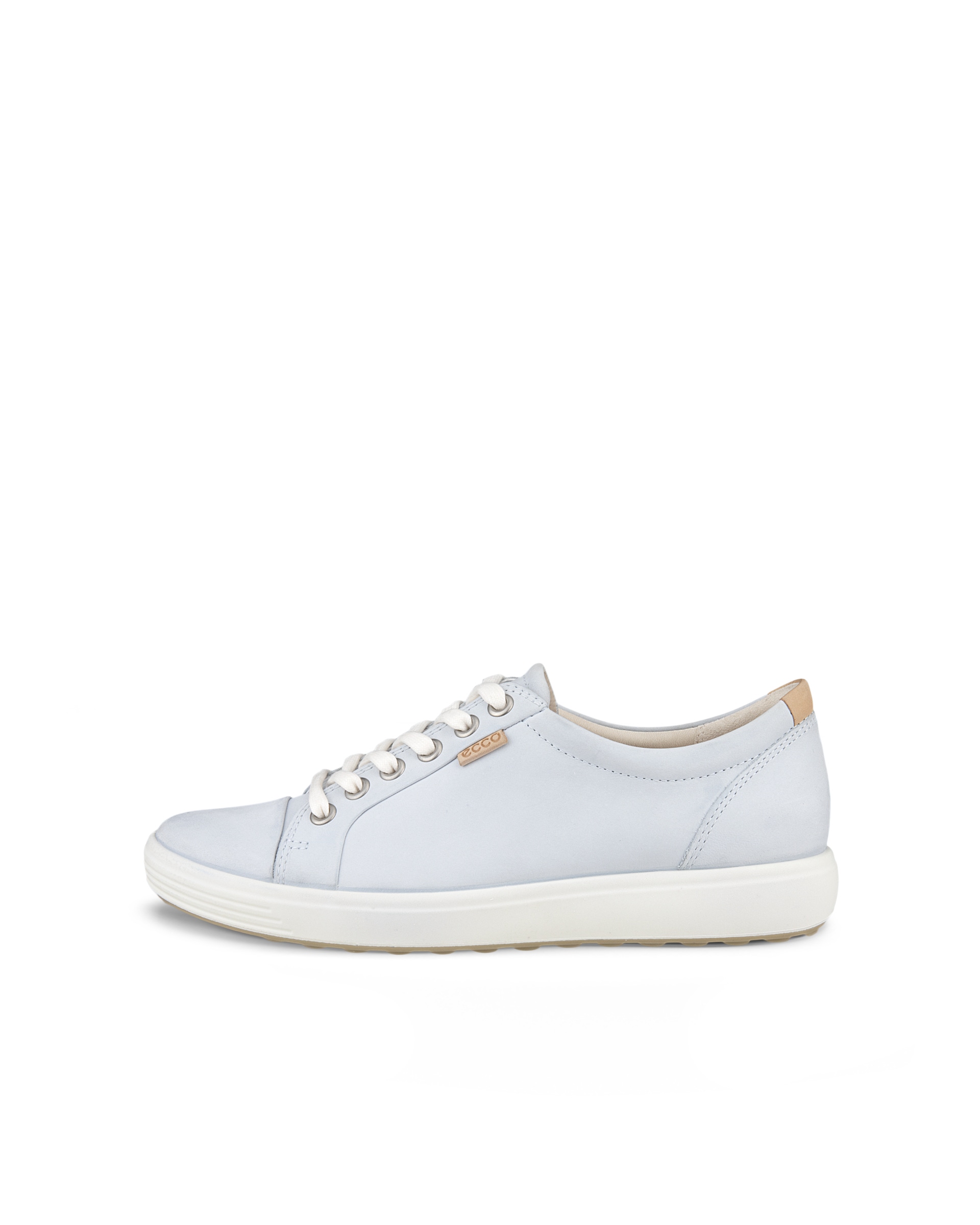 Zapatillas de piel ECCO® Soft 7 para mujer - Azul - Outside