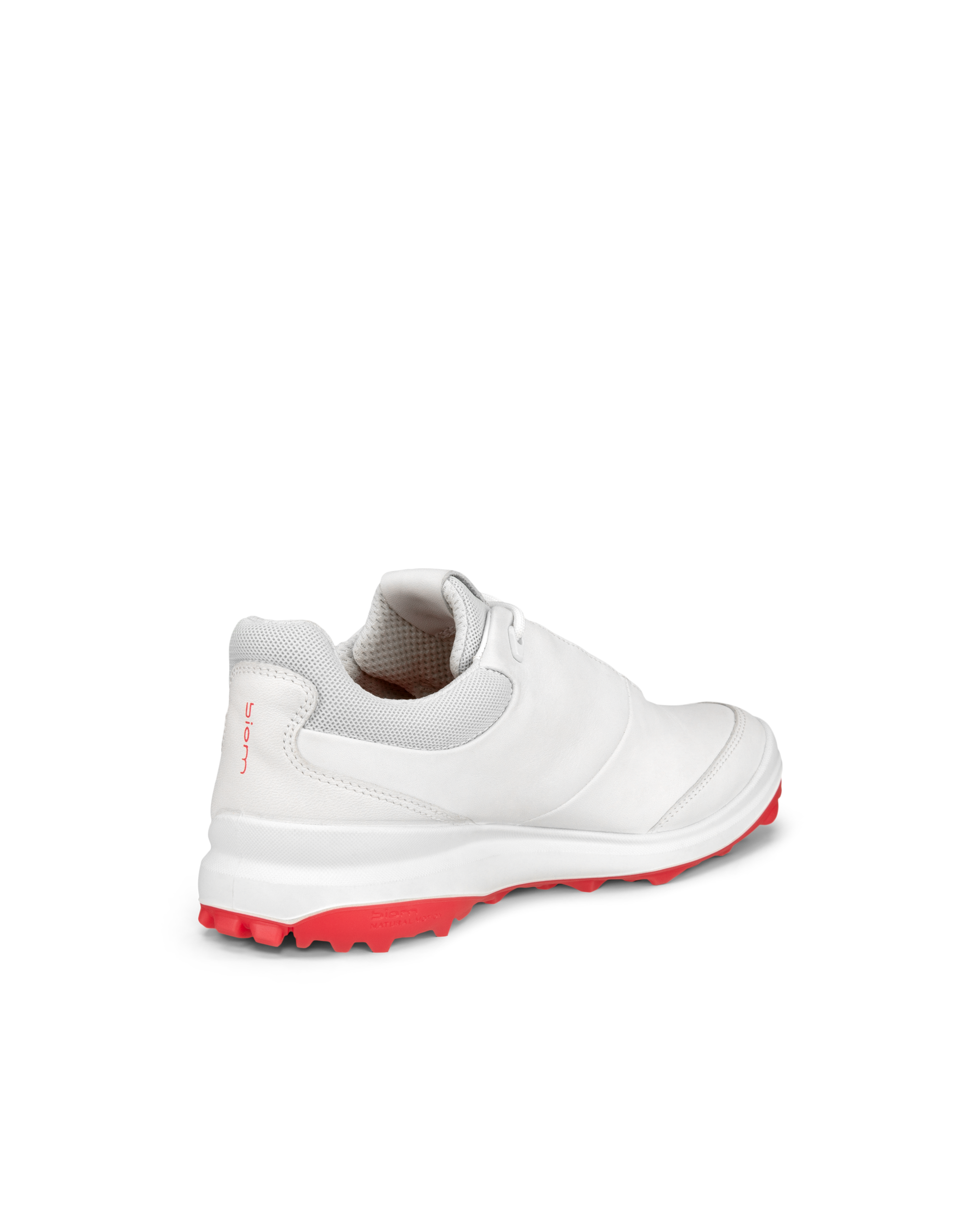 Women's ECCO® Golf BIOM Hybrid 3 Leather Shoe - White - Back