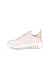 Women's ECCO® Gruuv Leather Sneaker - Pink - Outside