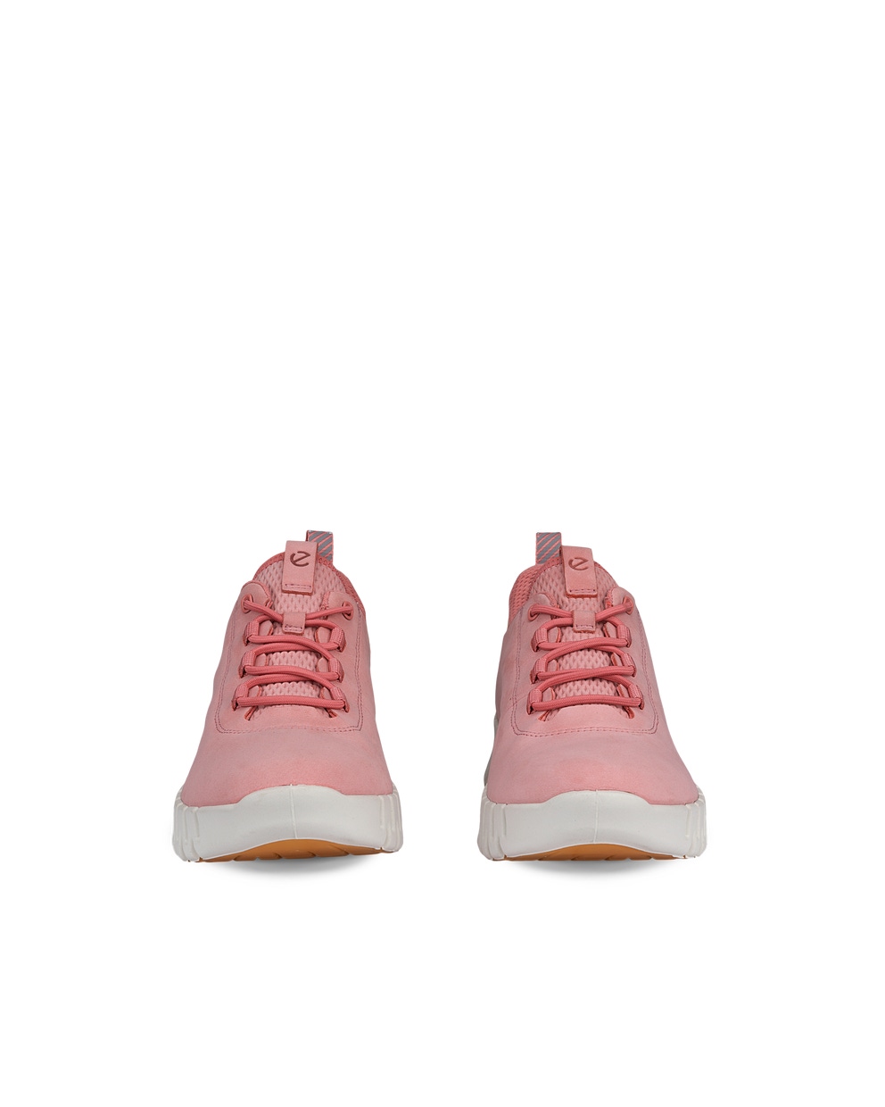 Women's ECCO® Gruuv Nubuck Sneaker - Pink - Front pair