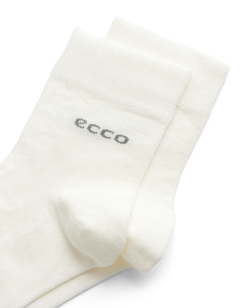ECCO Classic Longlife Ankle-cut Socks  - White - Detail-1