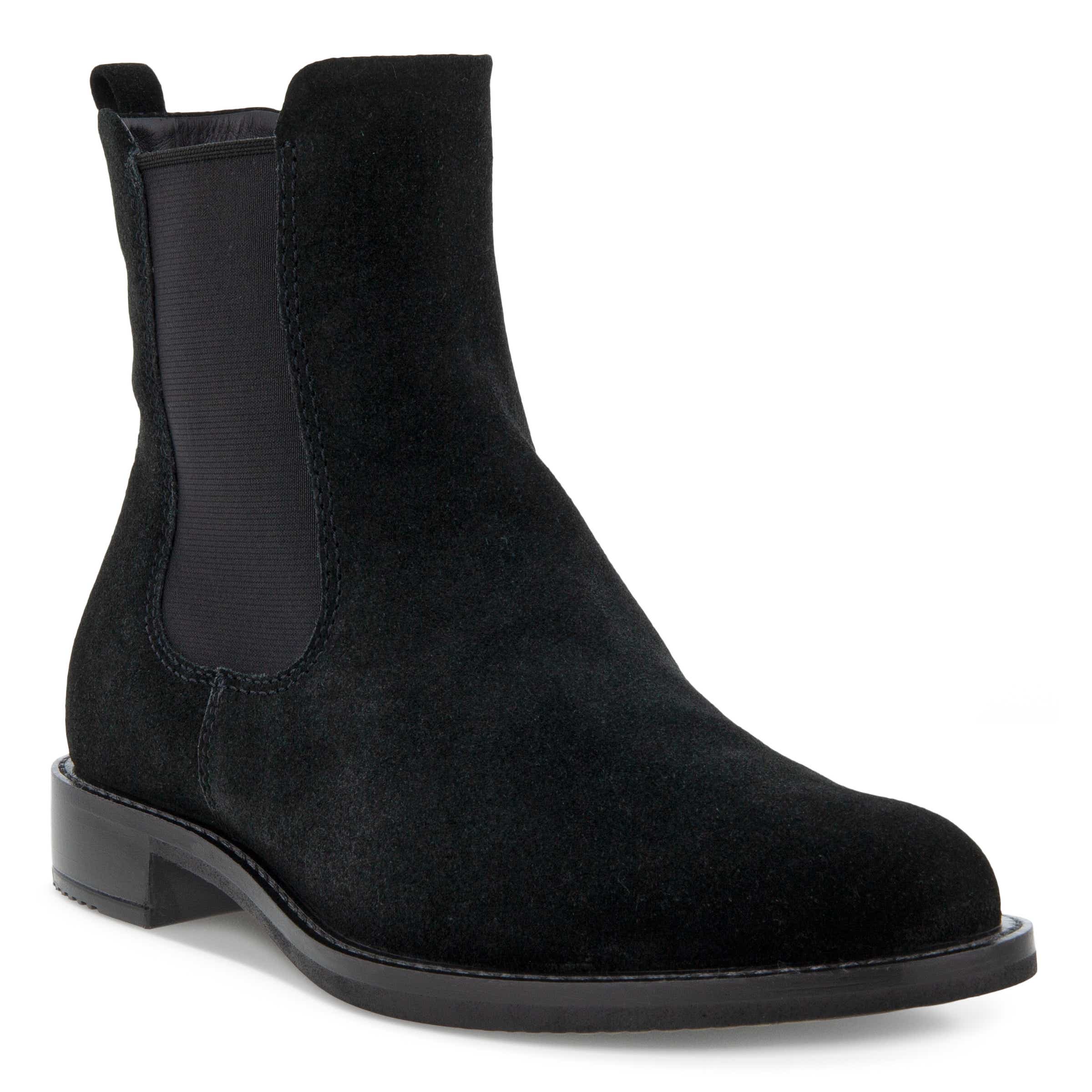 ECCO Sartorelle 25 ウィメンズ スエードチェルシーブーツ - 黒 - Main
