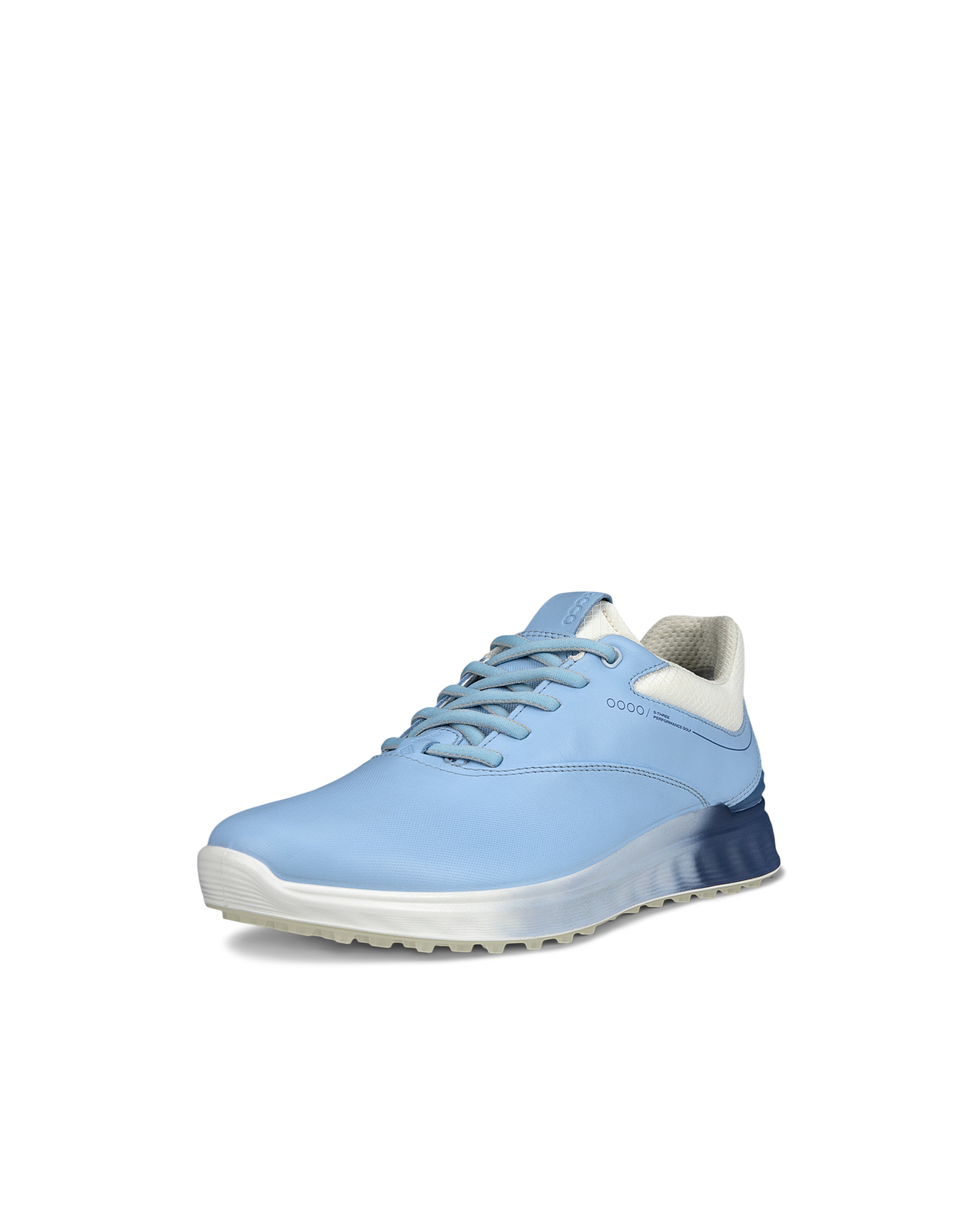 Ladies ECCO® Golf S-Three Leather Gore-Tex Golf Shoe - Blue - Main