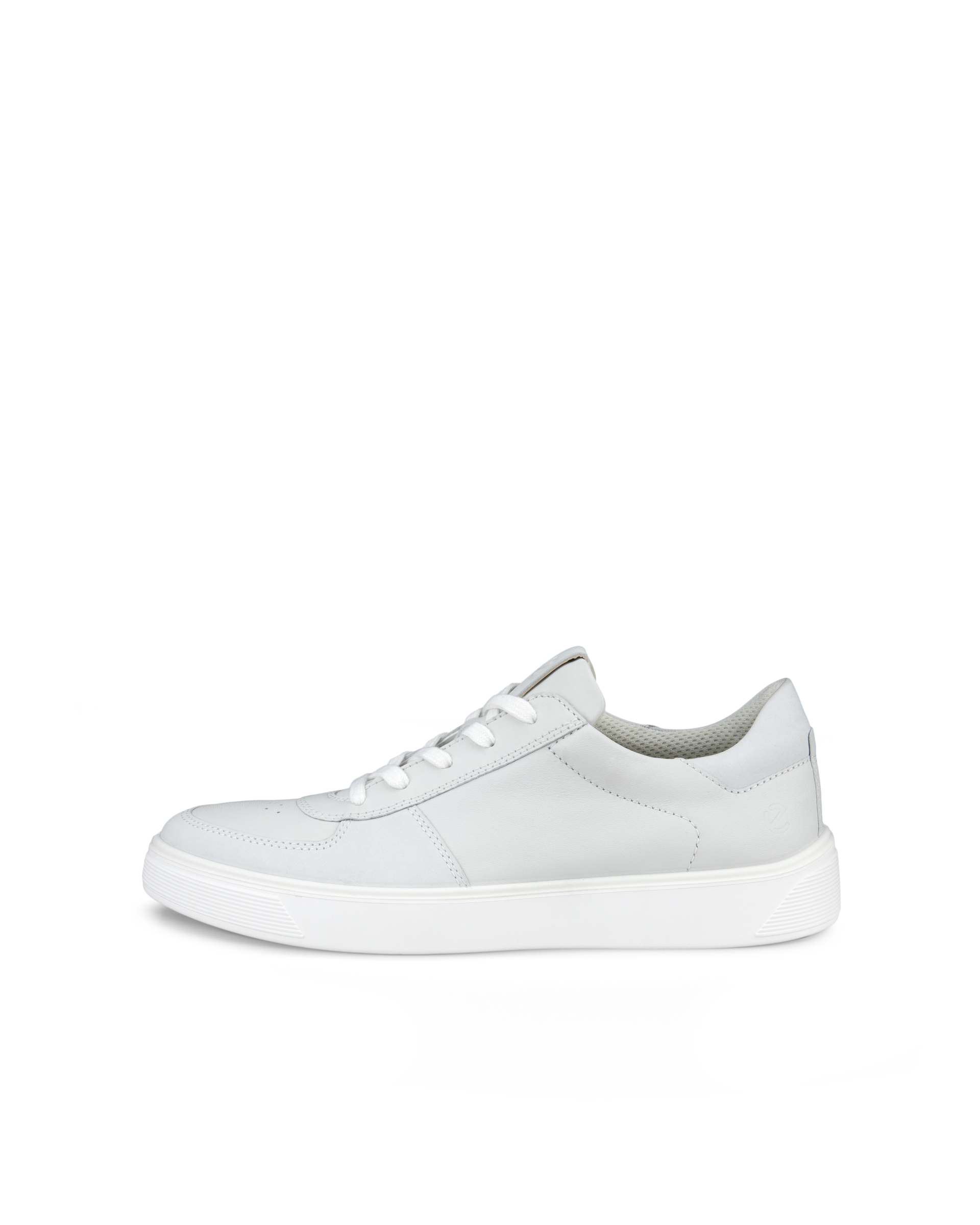 ECCO Men Street Tray Low Dunk Shoes - White - Outside