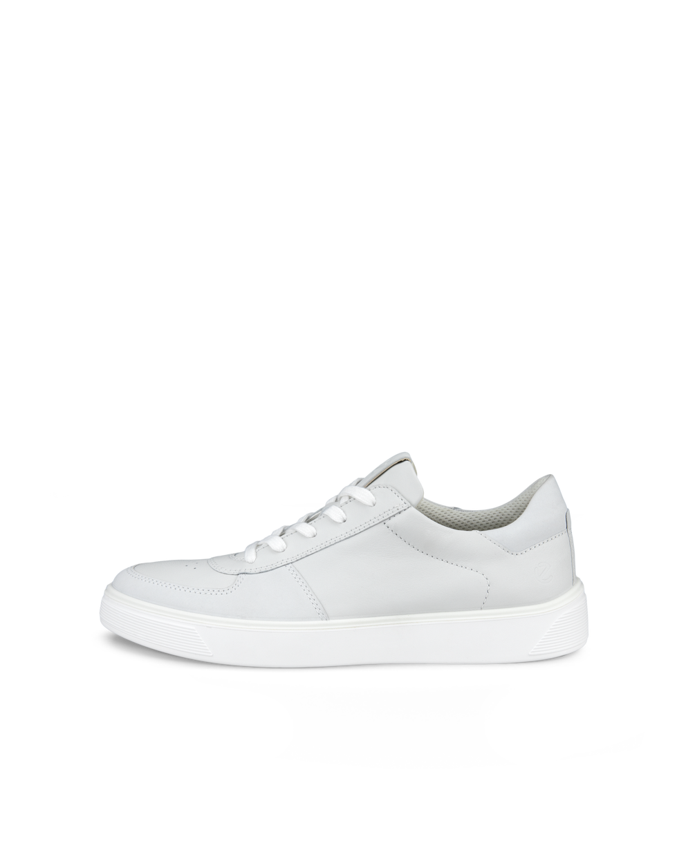 ECCO Men Street Tray Low Dunk Shoes - White - Outside