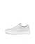 Men's ECCO® Street Tray Leather Sneaker - White - Outside