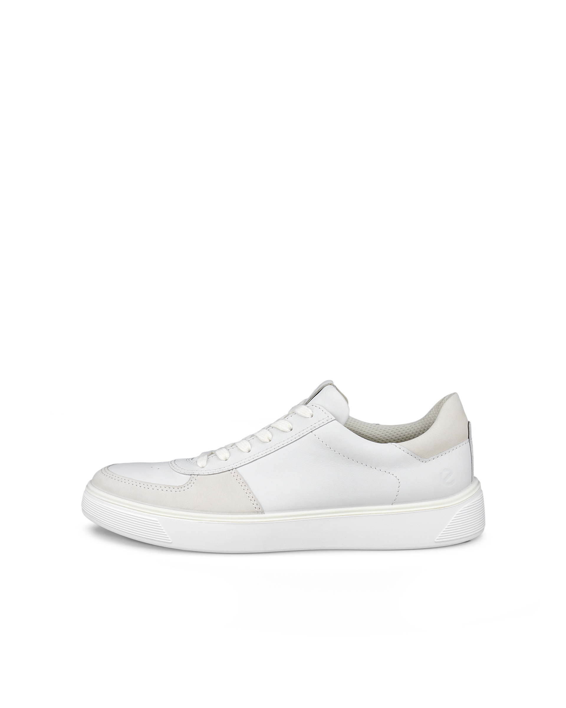 ECCO Men Street Tray Low Dunk Shoes - White - Outside
