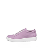 Women's ECCO® Soft 60 Leather Sneaker - Purple - Outside