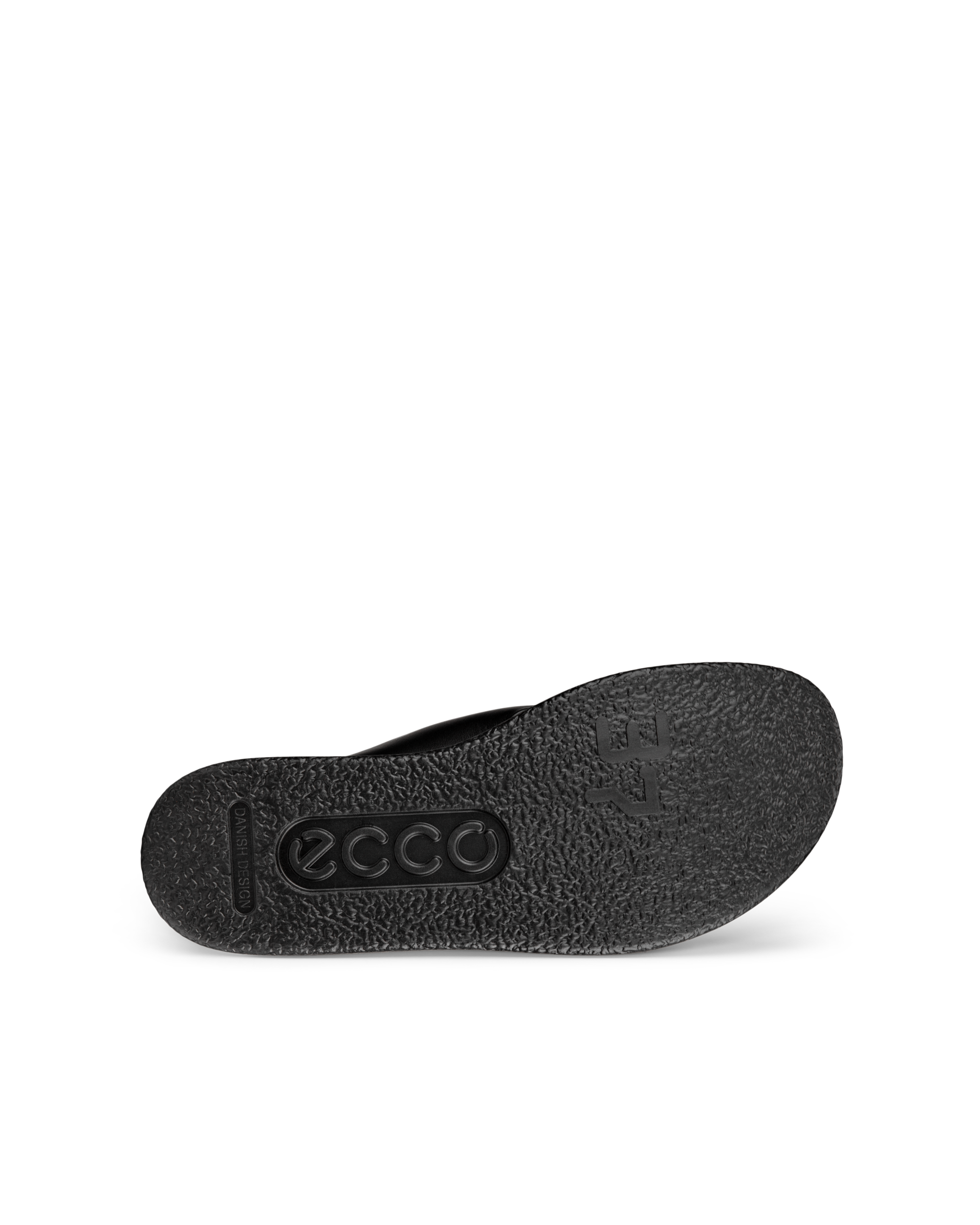 Women's ECCO® Flowt LX Leather Cross-Strap Slider - Black - Sole