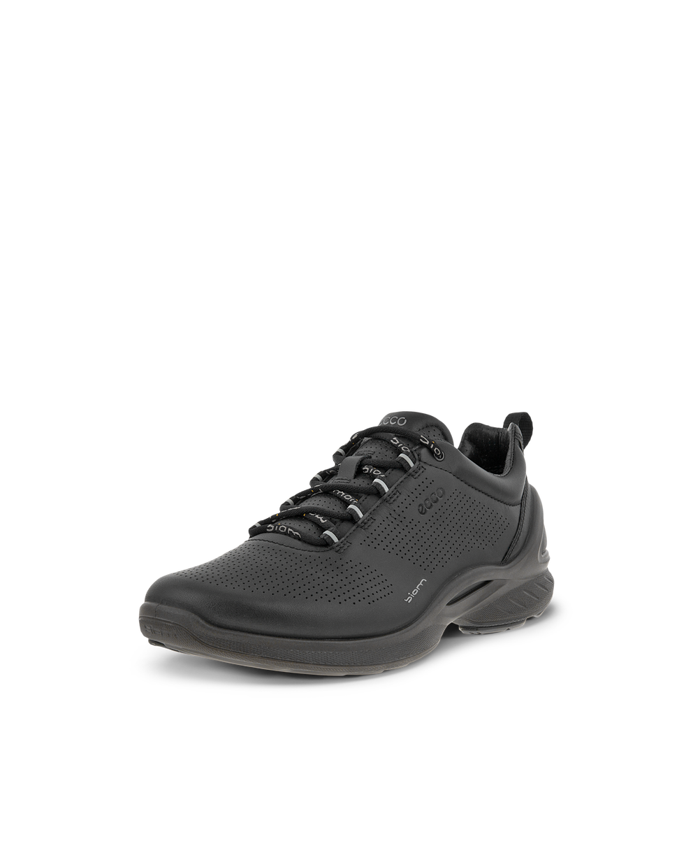 Women's ECCO® Biom Fjuel Leather Outdoor Sneaker - Black - Main