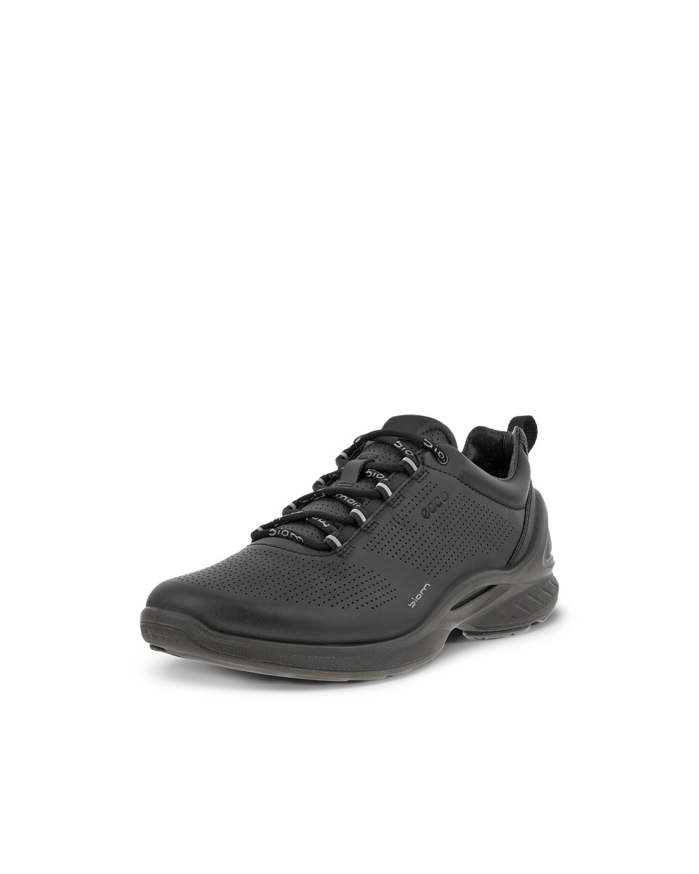 Women's ECCO® Biom Fjuel Leather Outdoor Sneaker - Black - Main