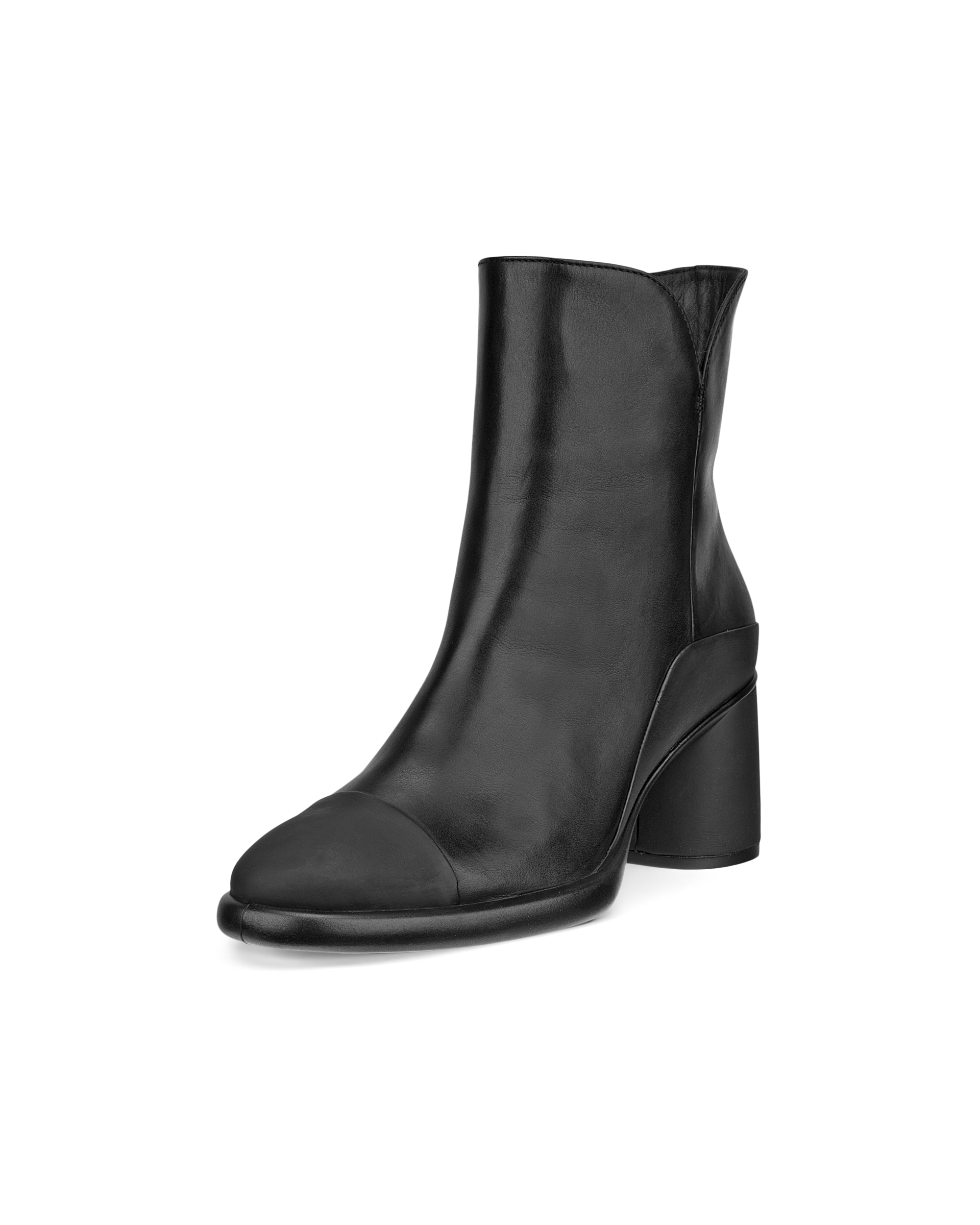 Women's ECCO® Sculpted LX 55 Leather Mid-Cut Boot - Black - Main