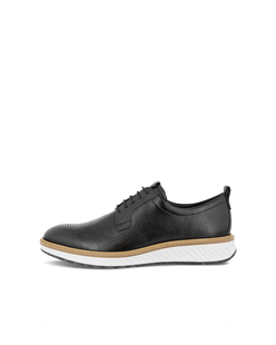 Men's ECCO® St.1 Hybrid Leather Derby Shoe - Black - Outside