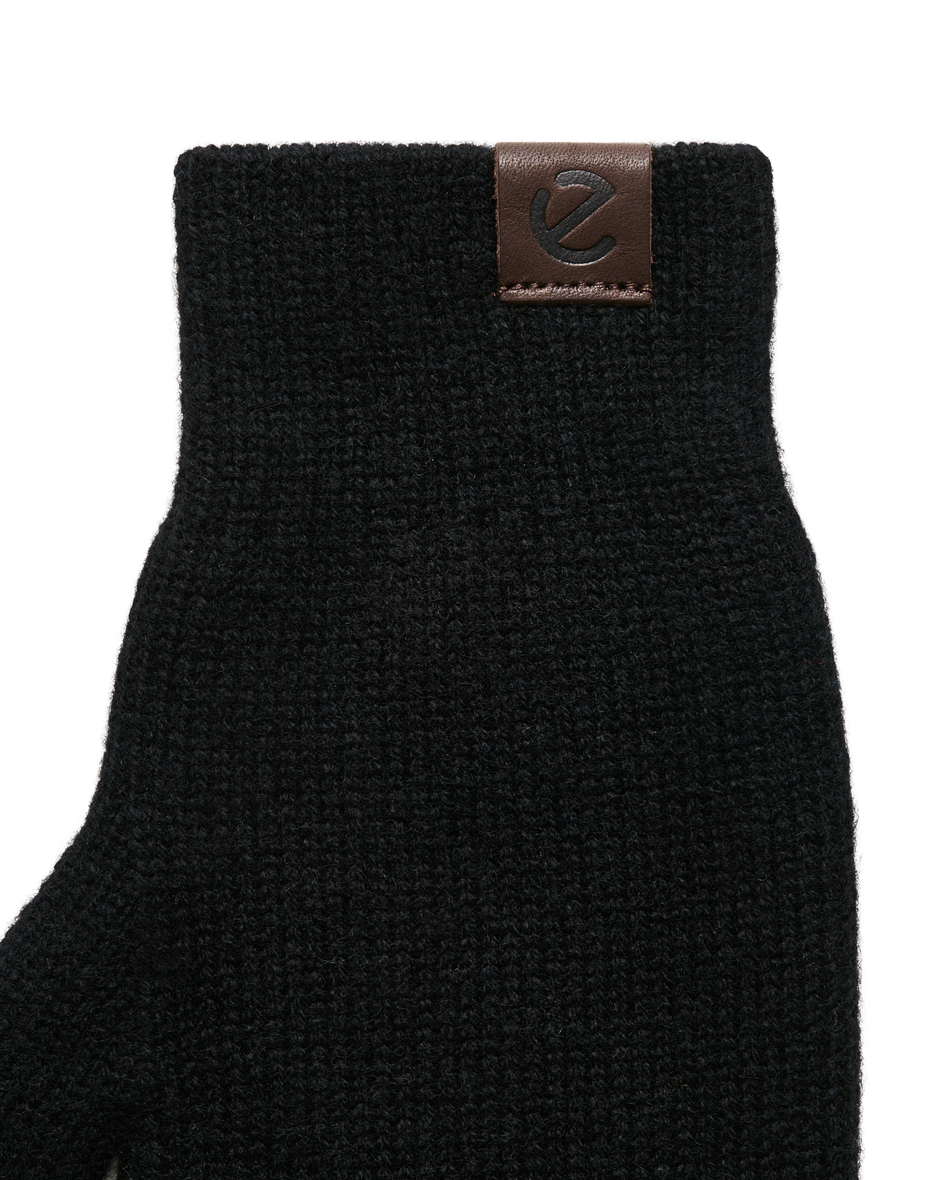 Ecco Women Knitted Mitten - Negro - Detail-1