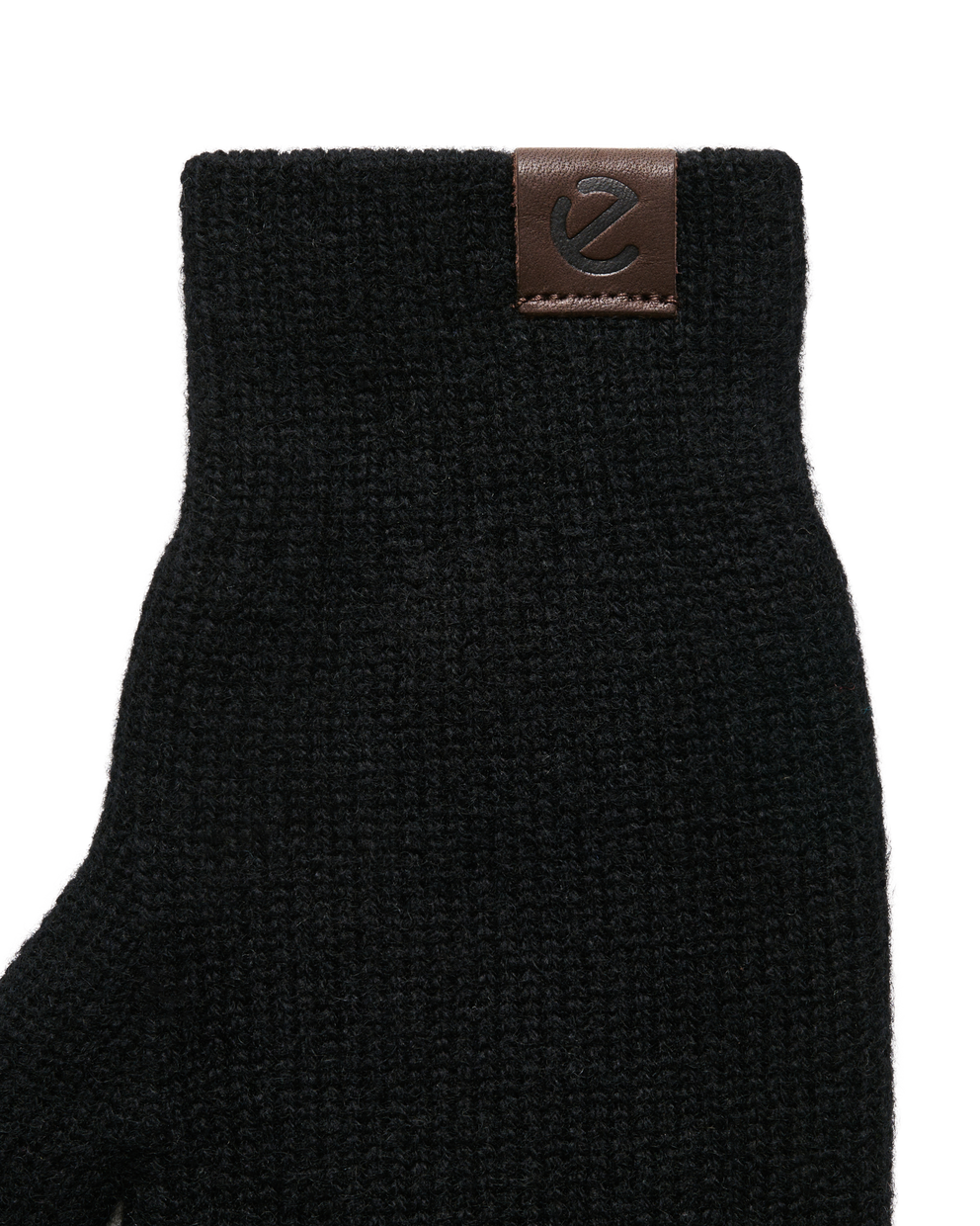 Ecco Women Knitted Mitten - Negro - Detail-1