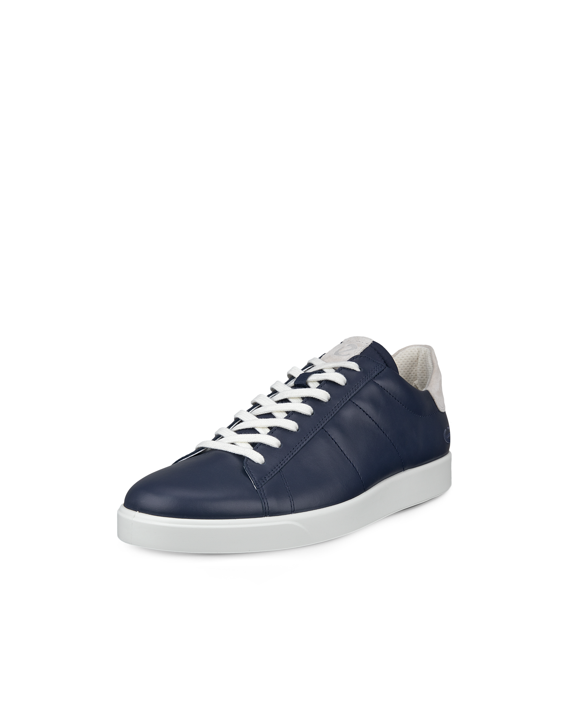 Men's ECCO® Street Lite Leather Sneaker - Blue - Main