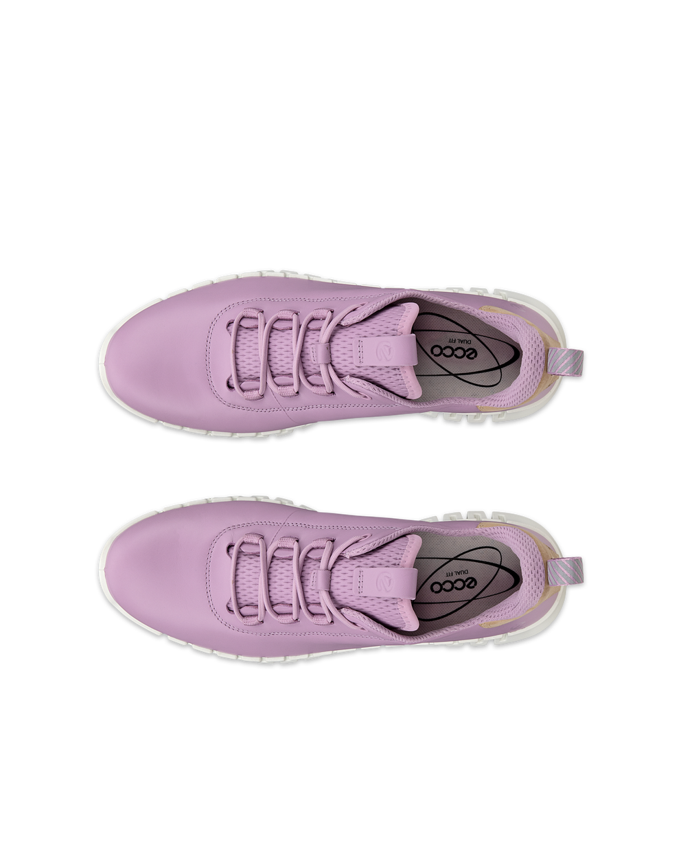 여성용 ECCO® Gruuv 가죽 트레이너 - Purple - Top left pair