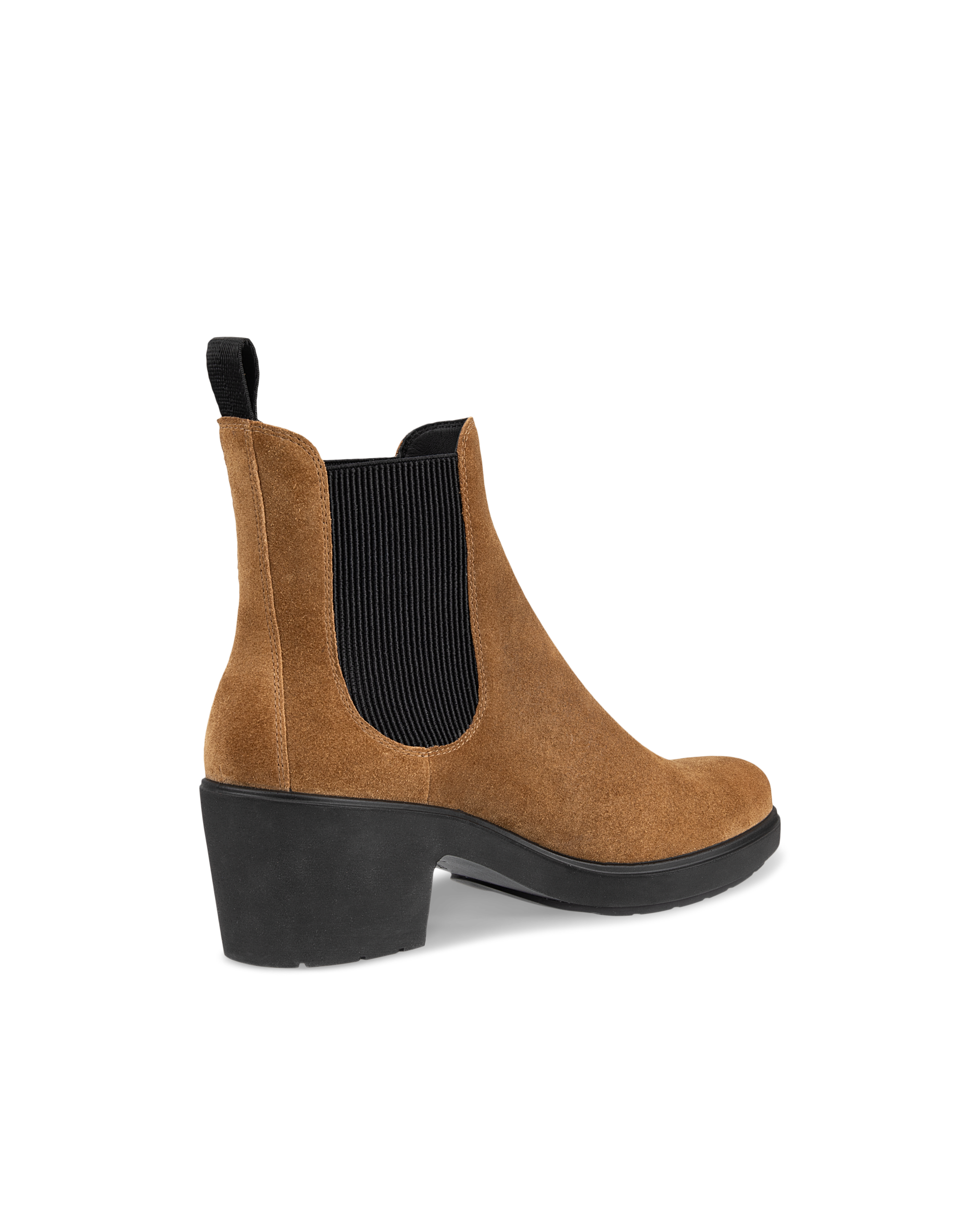 Women's ECCO® Metropole Zurich Suede Chelsea Boot - Brown - Back