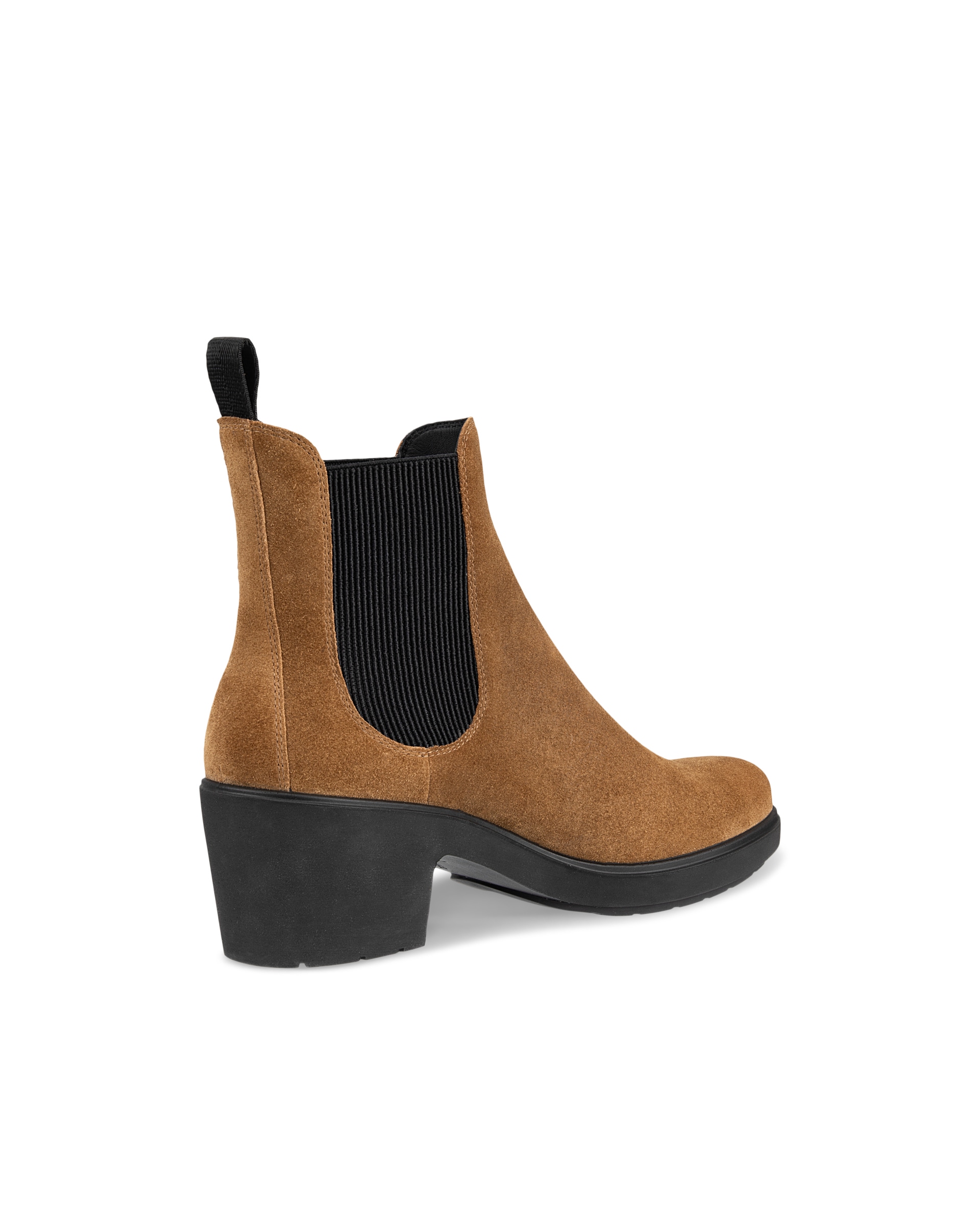 Women's ECCO® Metropole Zurich Suede Chelsea Boot - Brown - Back