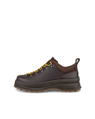 Men's ECCO® Track 30 Leather Waterproof Shoe - Brown - Outside