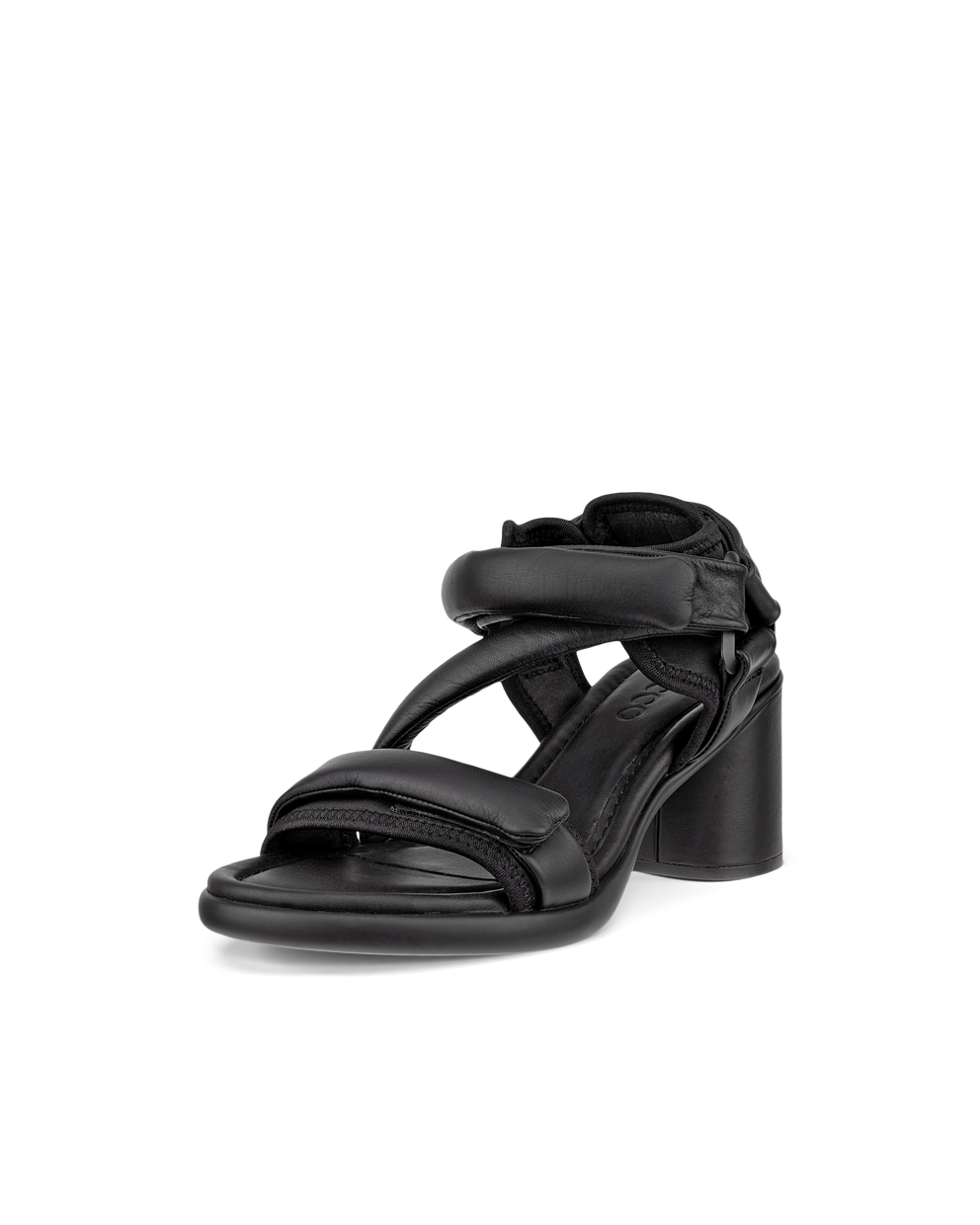 여성용 ECCO® Sculpted Sandal LX 55 가죽 힐 샌들 - Black - Main