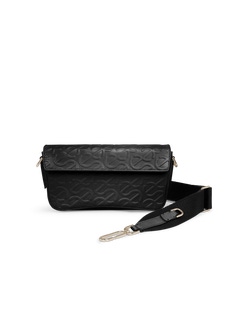 ECCO® Wave Leather Pinch Crossbody Bag - Black - Main