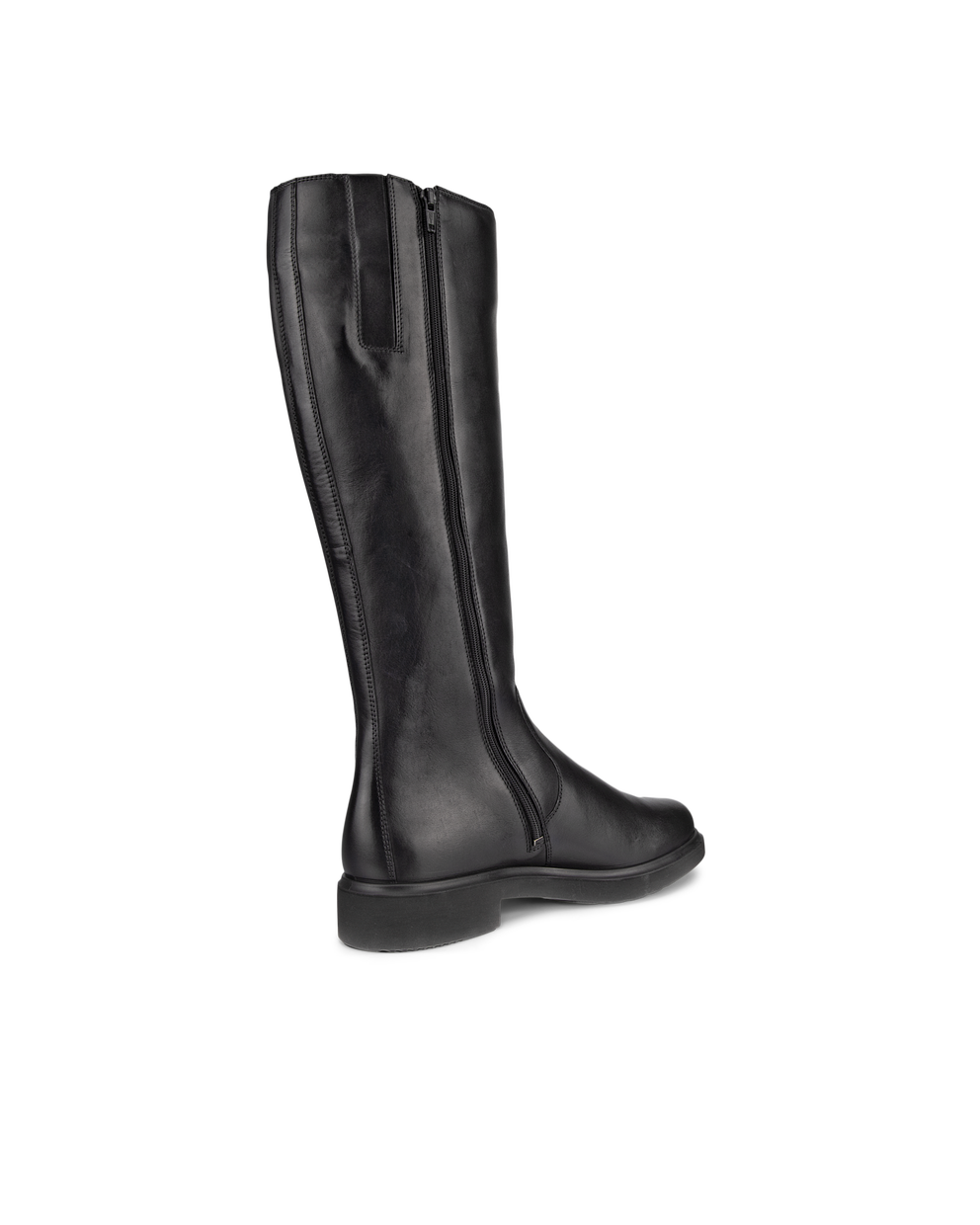 Women's ECCO® Metropole Amsterdam Leather High-Cut Boot - Black - Back