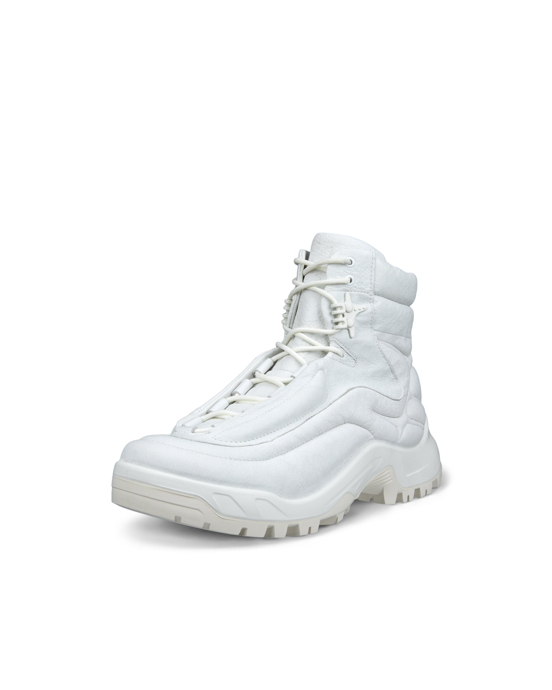 Men's ECCO® Offroad Leather Outdoor Ankle Boot - White - Main